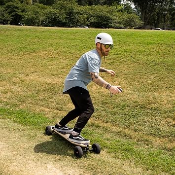 MEEPO Bamboo Series Off-Road All Terrain Electric Skateboard, Ultra-Long 20-31 Miles Range Mountain Board, Highest 28-32 MPH Top Speed,155-175mm Wheels, Professional for Adult Riders