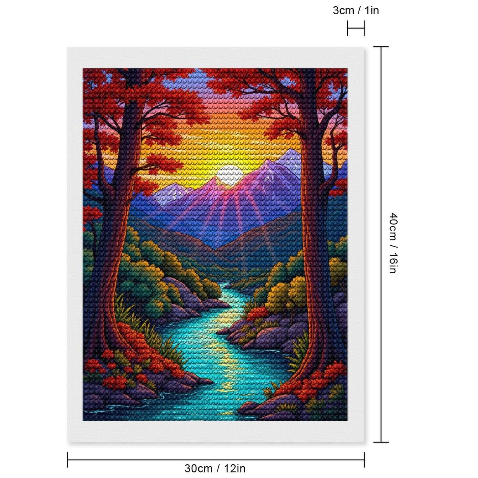 Amazon.com: TZTTZT Diamond Art Kits for Adults - Sunset Mountain