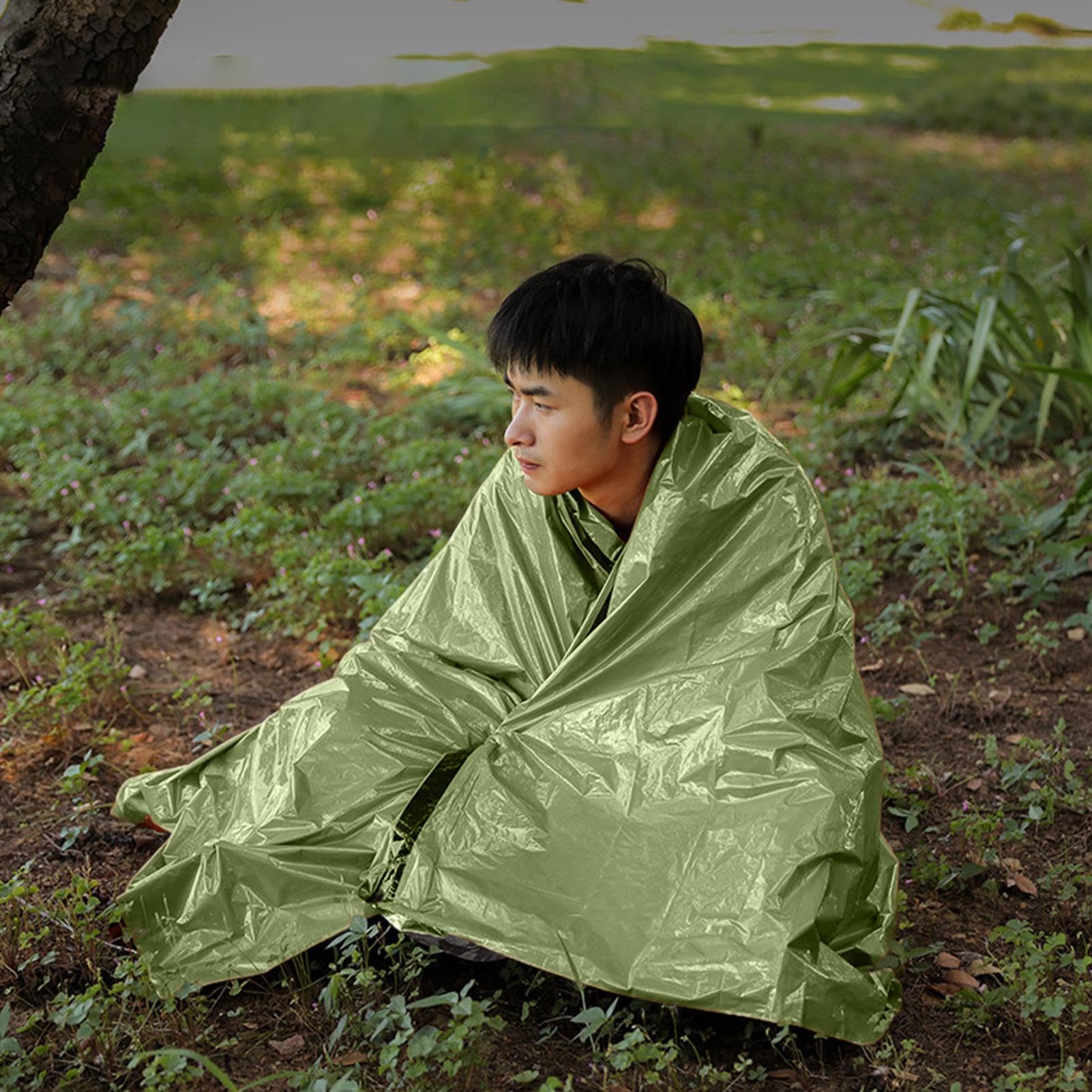 Foil di coperta di sopravvivenza | Attrezzatura di sopravvivenza leggera coperta impermeabile | Attrezzatura di sopravvivenza coperta leggera impermeabile strumenti di sopravvivenza multifunzionale