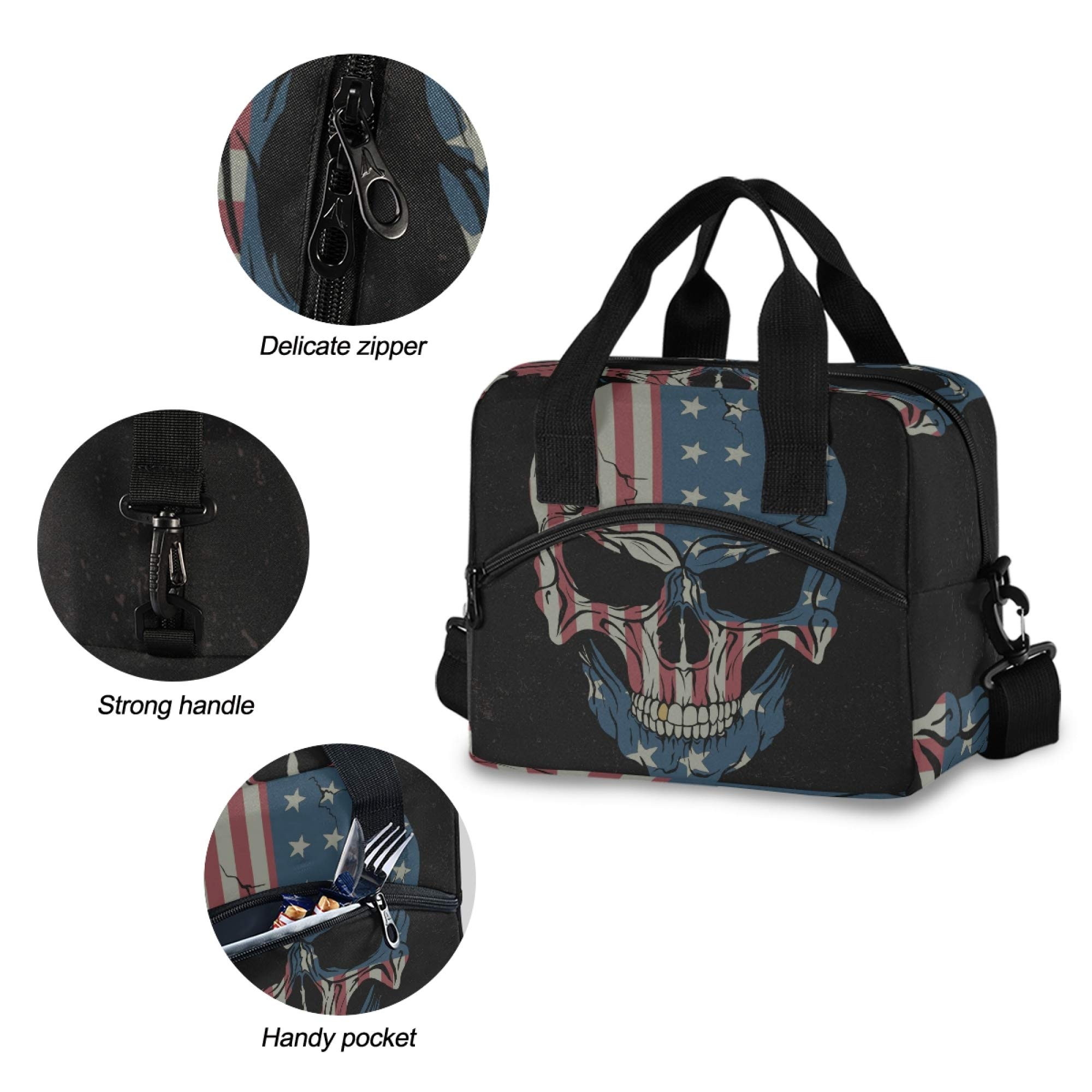 Sac à Déjeuner Isotherme Zoro - Noir - Adulte - Rectangulaire - Compatible Lave-vaisselle