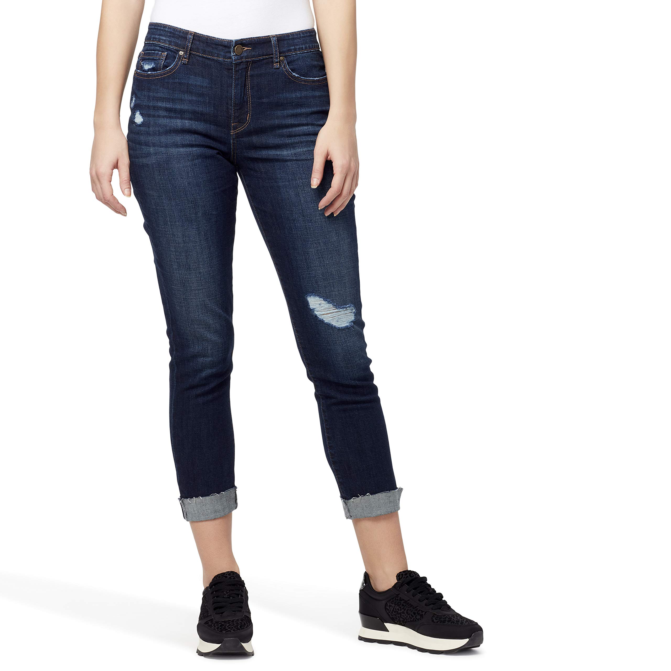 William Rast womens Cuffed Boyfriend Jeans