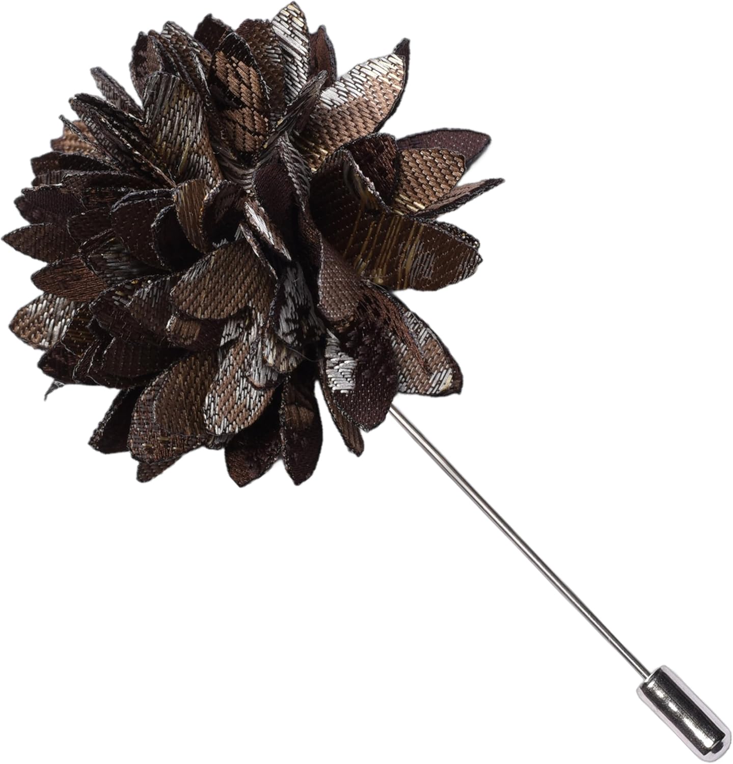 GUSLESON 3.15"(8cm) Mens Floral Tie and Lapel Pin Necktie Hankerchief Cufflinks Set for Men - Image 4