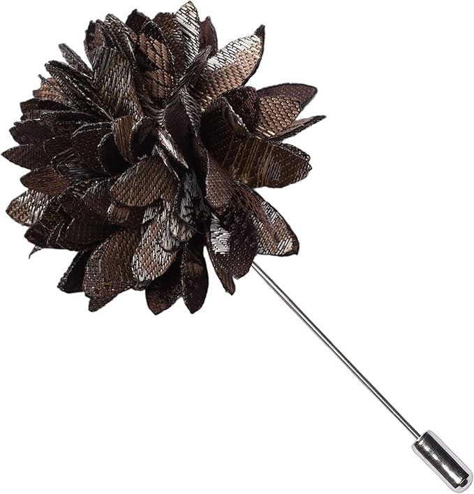 Juego de Corbata Floral con Pañuelo, Gemelos y Pin para Hombre GUSLESON miniatura 4