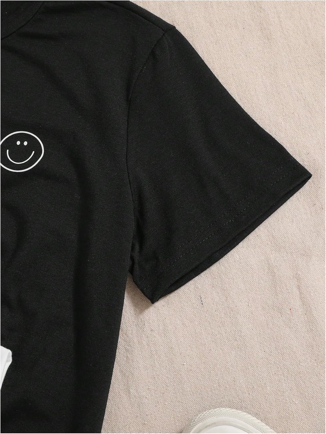 SHENHE Girl's Graphic Tees Crew Neck Short Sleeve Cute Summer Tops 3 Packs T Shirts - Image 2