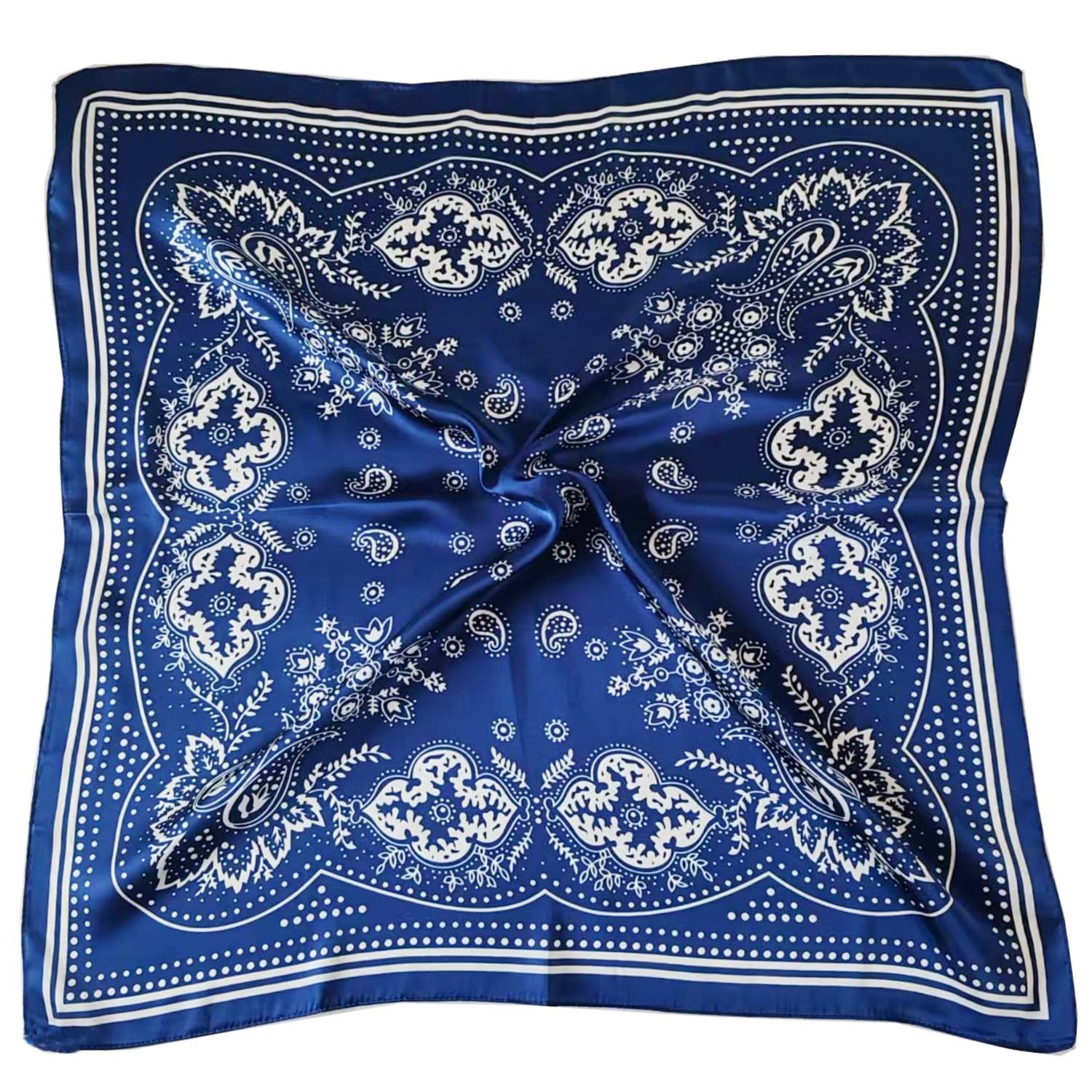 hjiaruiky Satin Head Scarf Silk Like Hair Scarf 27" Head Scarves for Women Bandana Head Wraps for Women's Hair Black-picture-14