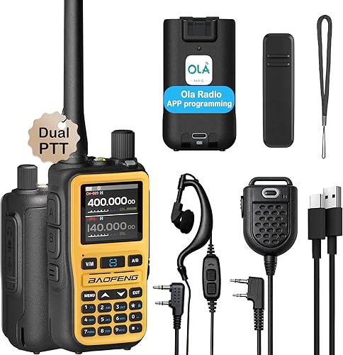 Miniatura 9 de Baofeng UV-5R Mini Radio Jamón Radio de mano de largo alcance Radio bidireccional PTT dual Programación de aplicación NOAA Receptor meteorológico