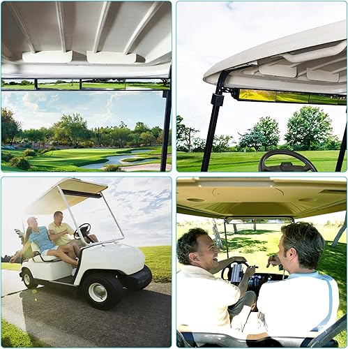 Miniatura 3 de 10L0L Carrito de golf Espejo retrovisor de 4 paneles de gran angular universal para Club Car EZGO Yamaha Carritos de golf Eliminan puntos ciegos
