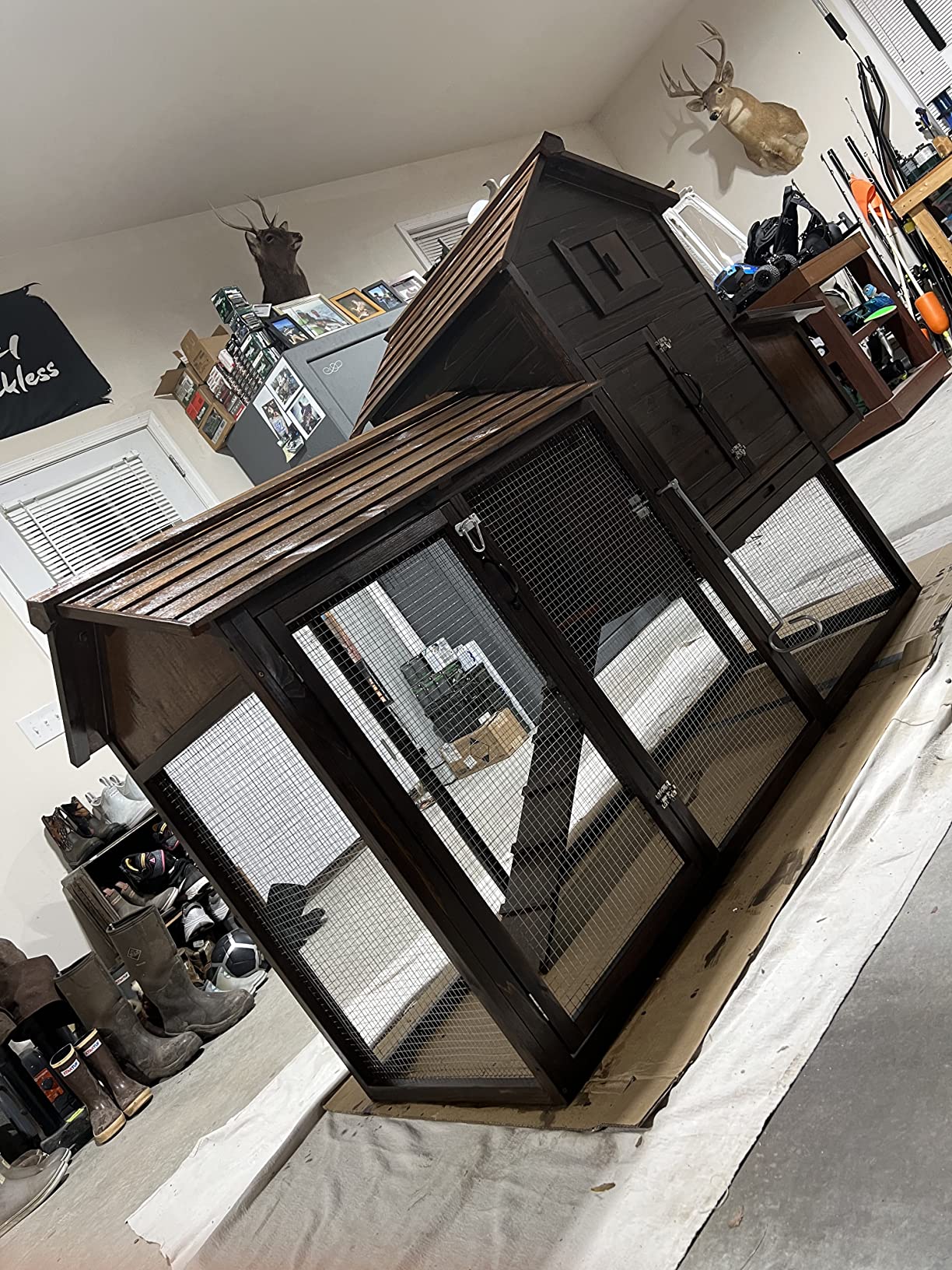 40/mo Finance Best Choice Products 80in Outdoor Wooden Chicken Coop