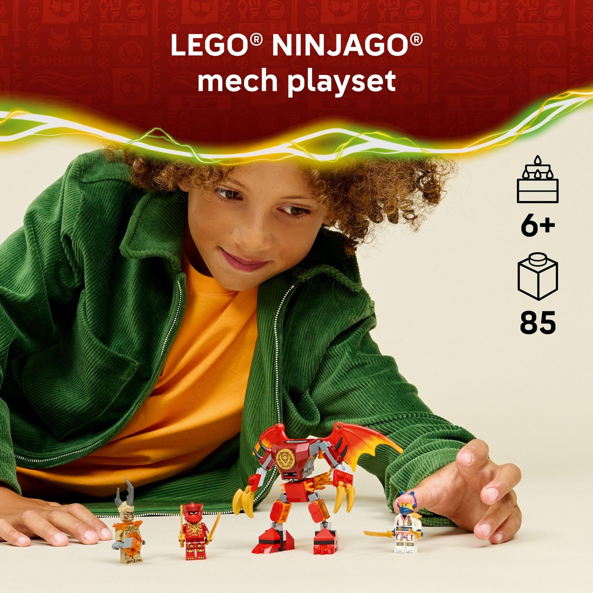 Amazon.com: LEGO NINJAGO Kai's Dragon Mech Battle Pack 71851