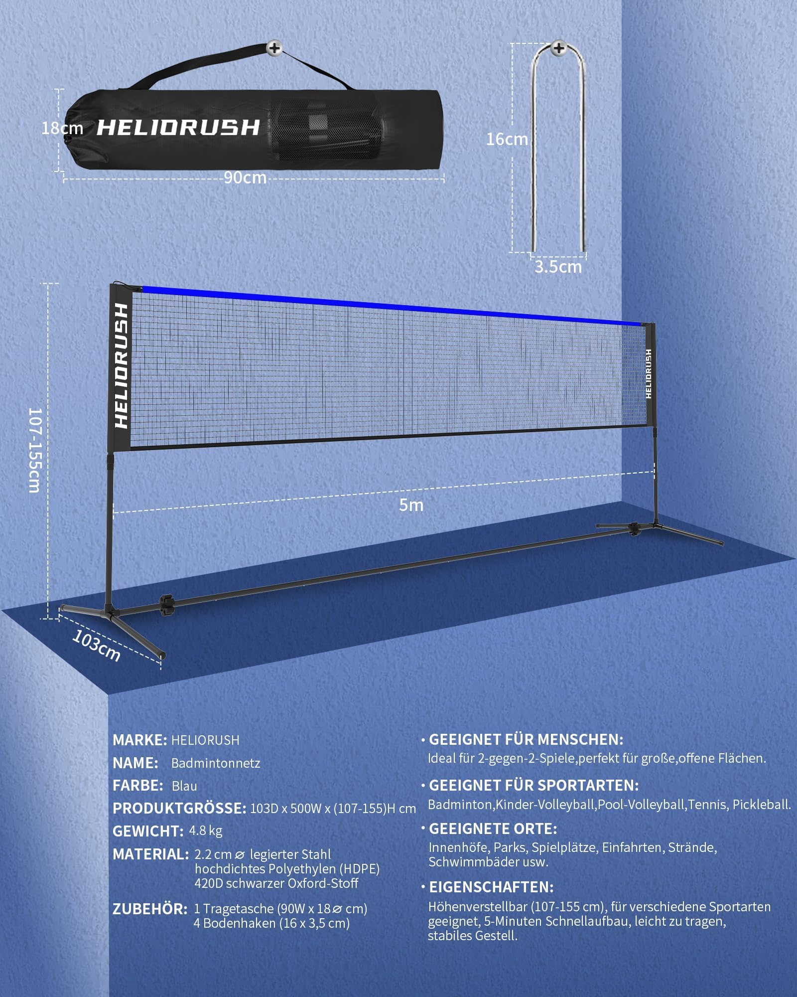 Badminton Net TBN005B