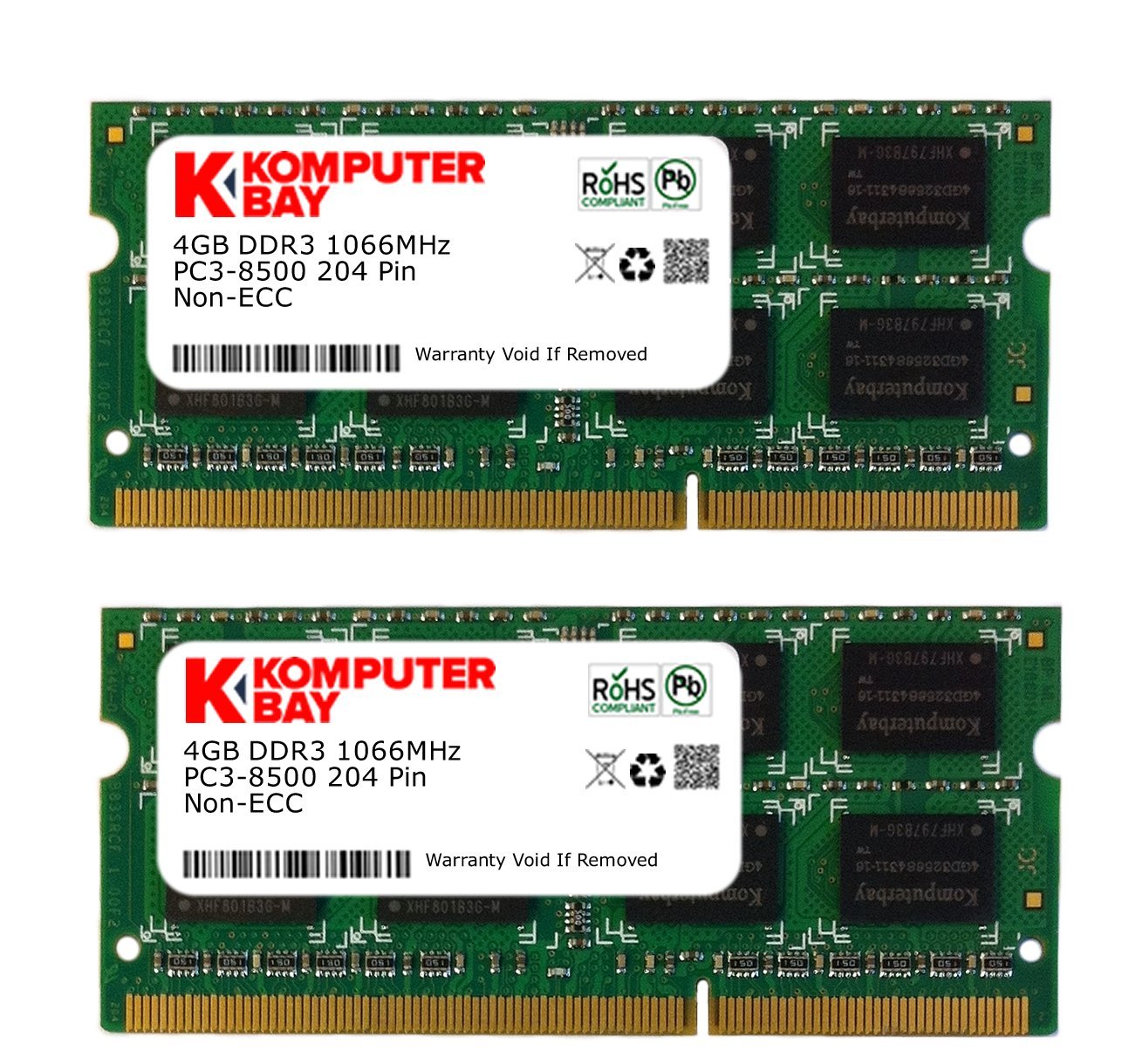 Komputerbay 8GB(4GB×2) DDR3 1066MHz A-Tech 8GB (2x4GB) DDR3 1600MHz PC3-12800 CL11 DIMM 240-Pin Non