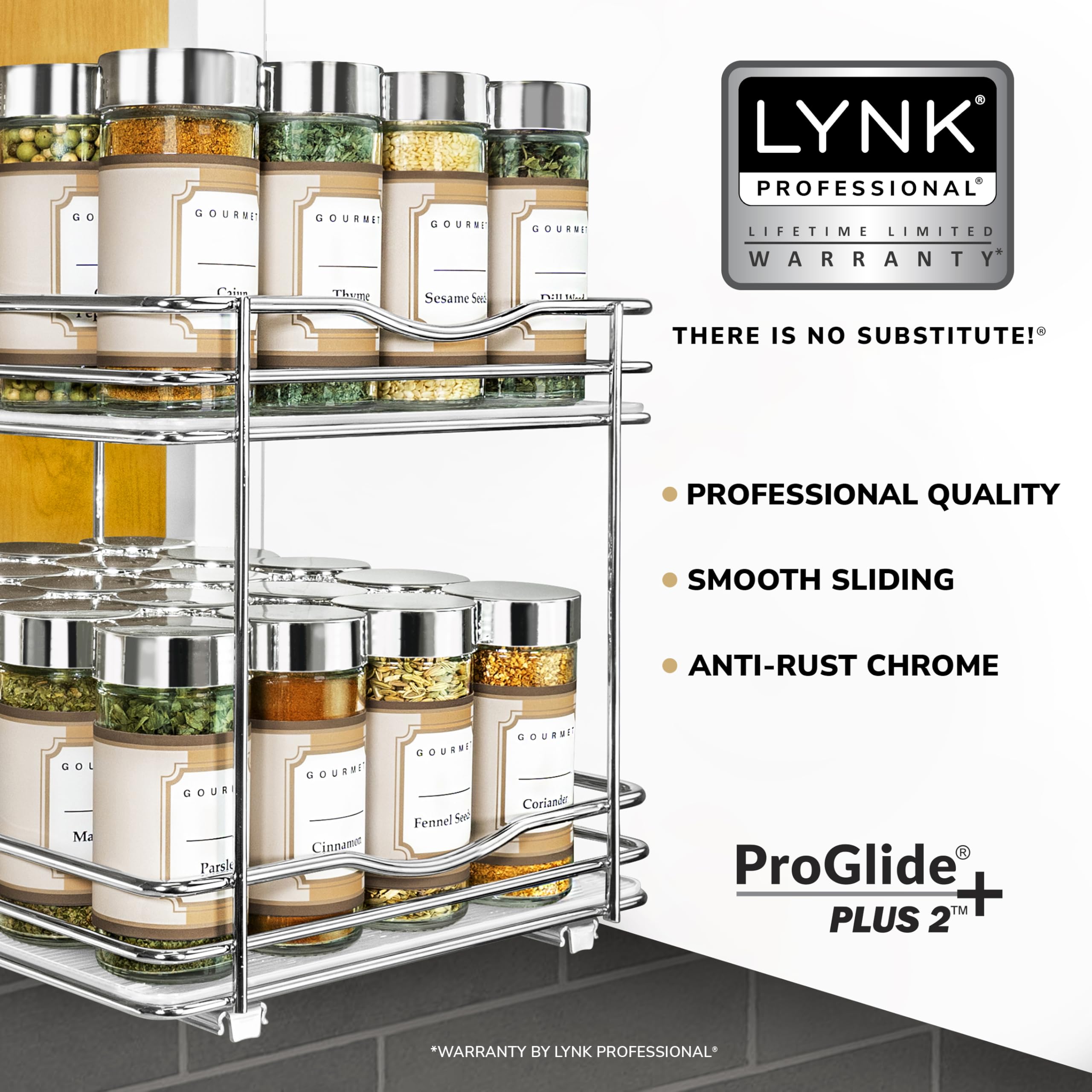 Snapklik.com : LYNK PROFESSIONAL Pull Out Spice Rack Organizer For ...