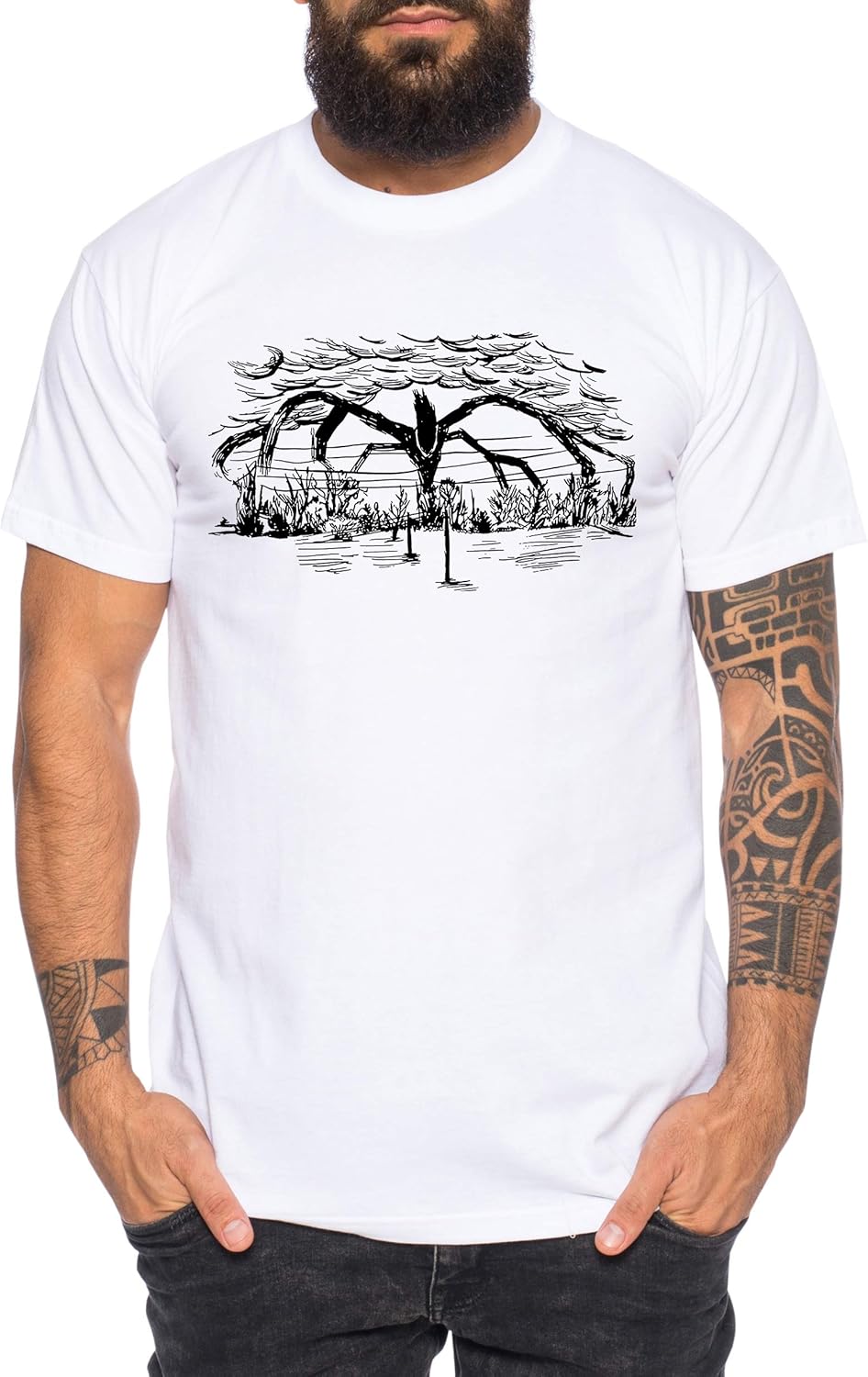 Stranger Things Camiseta Hombre Al Revés Adultos