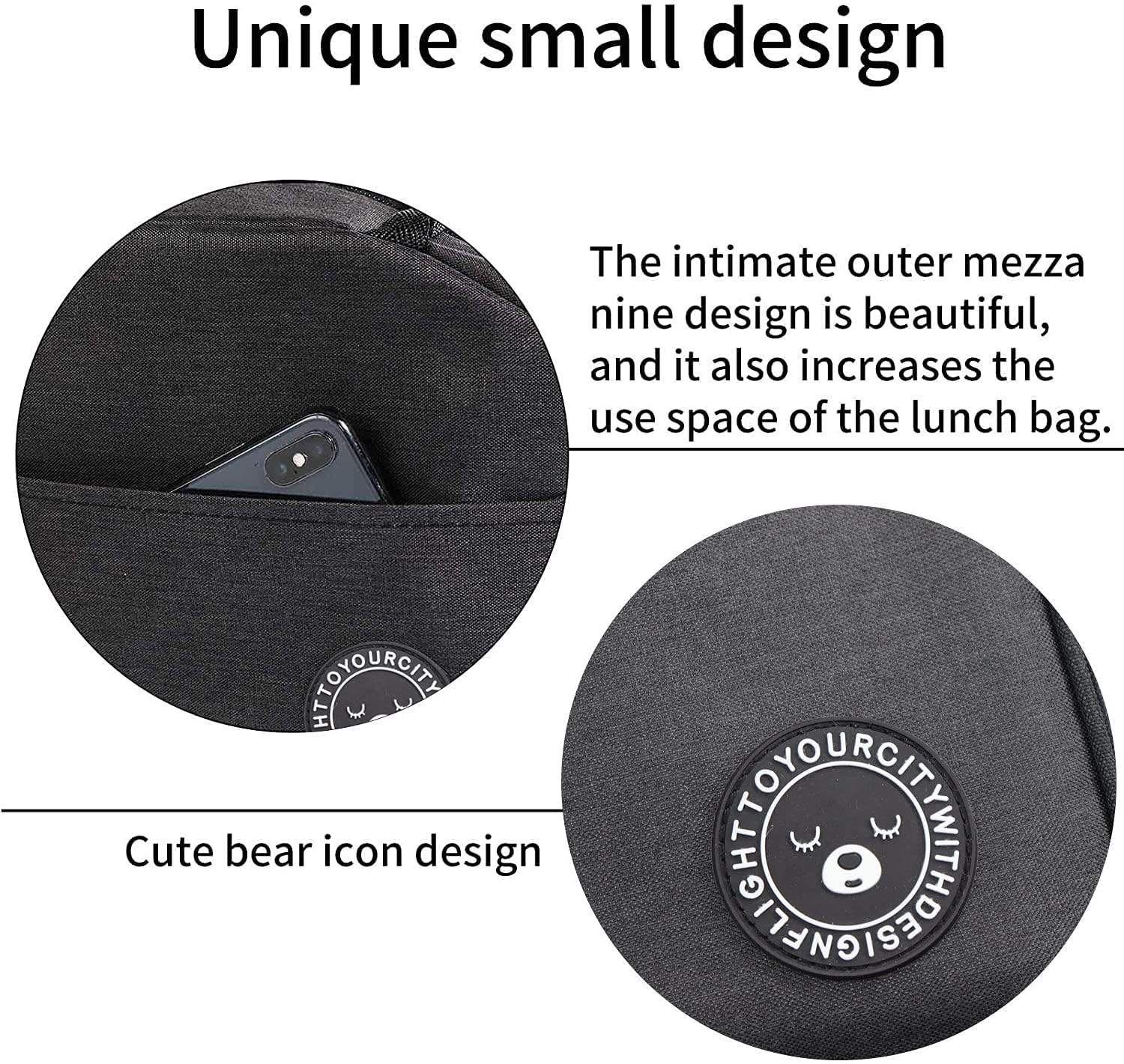 Borsa Isotermica da Pranzo 6L Pieghevole Frigo Isoterma per Alimenti Picnic Leggera Impermeabile Termica (Nero)