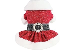 Fitwarm Bling Bling Santa Claus Dog Christmas Outfit