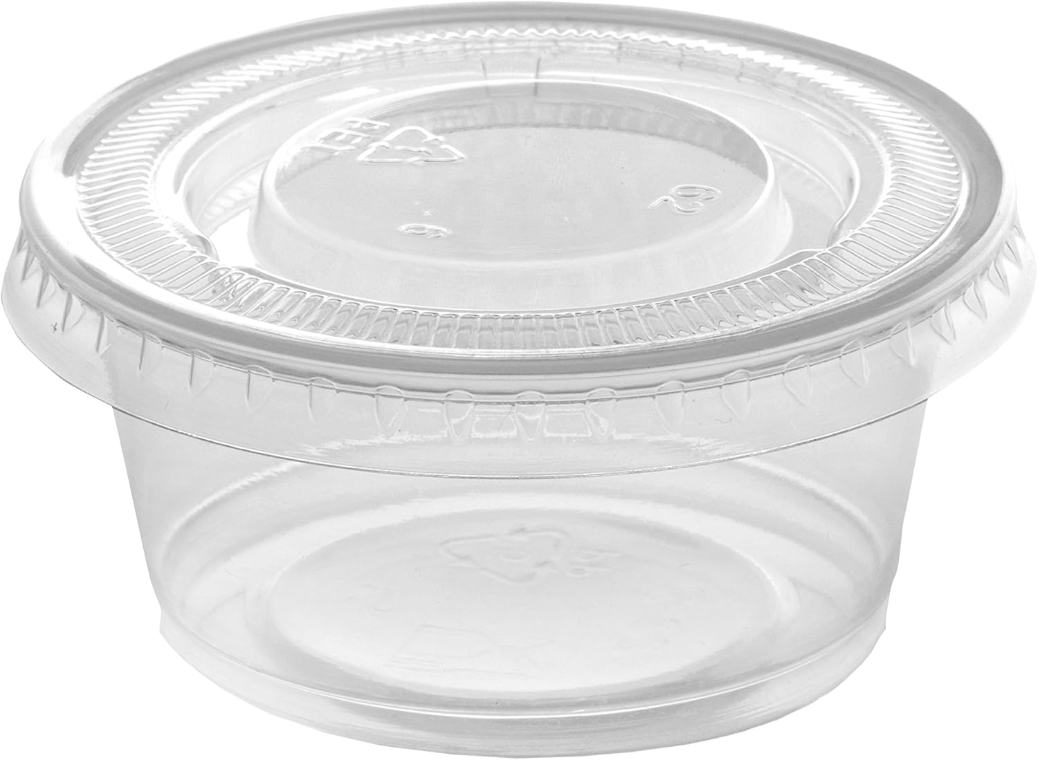 [100 Sets - 4 oz.] Plastic Disposable Portion Cups With Lids, Souffle Cups, Jello Cups: Industrial & Scientific