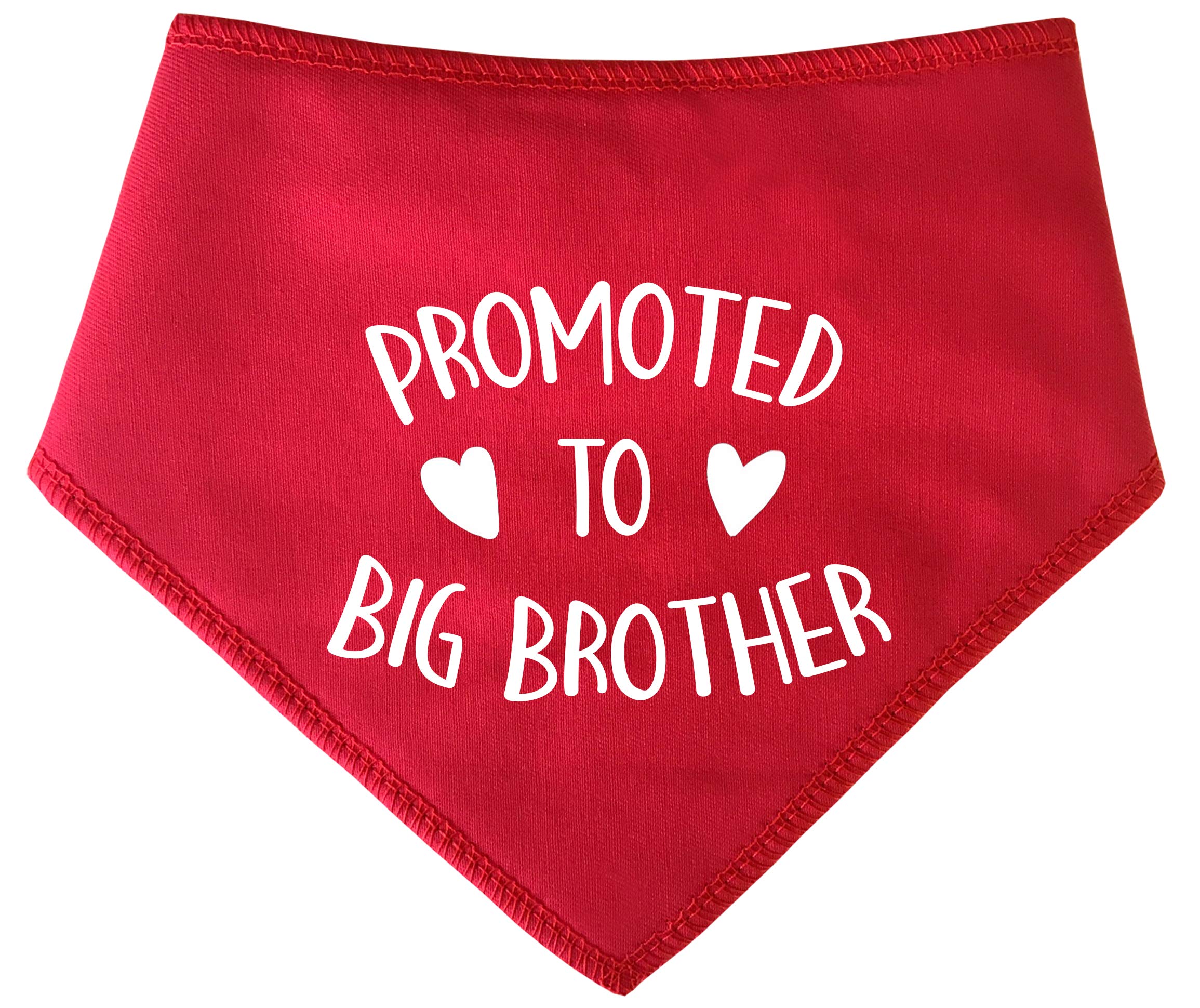 Spoilt Rotten Pets Red Promoted To Big Brother Dog Bandana - For Dogs Baby Showers & Announcement Gender Reveal (S2 Small Dogs Terrier, Shih-Tzu & Cockers)