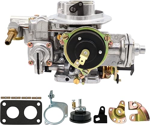 Miniatura 9 de Carburador de 2 barriles para 32/36 DFEV, 32x36 Carb se adapta a Fiat 124/131 VW Bug Type 1 Caravan 1976-1983 Mazda B2600 Dodge Caravan Arrow Sedan