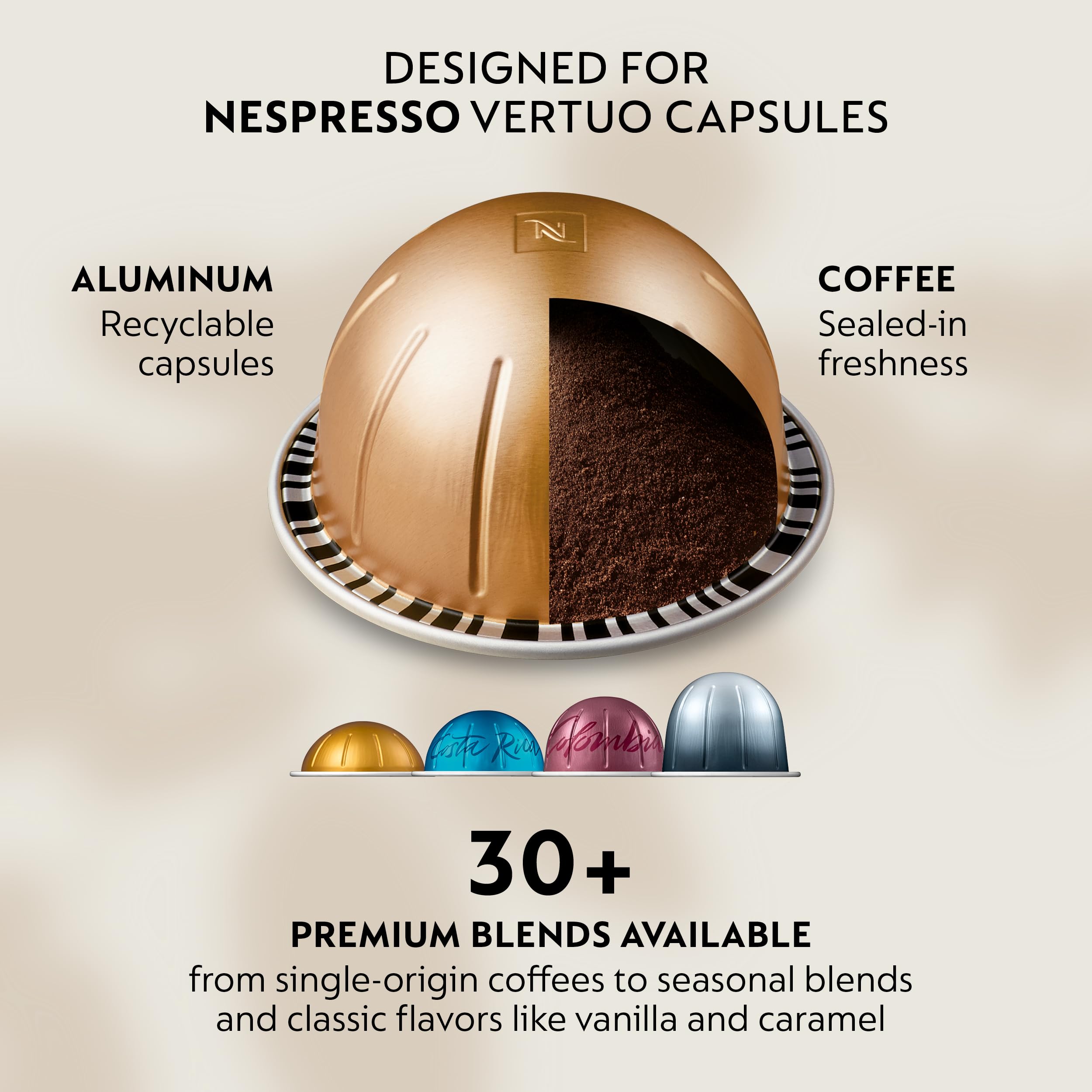 Nespresso Vertuo Plus Deluxe Coffee and Espresso Maker by Breville Piano Black with Aeroccino Milk Frother product thumbnail 4