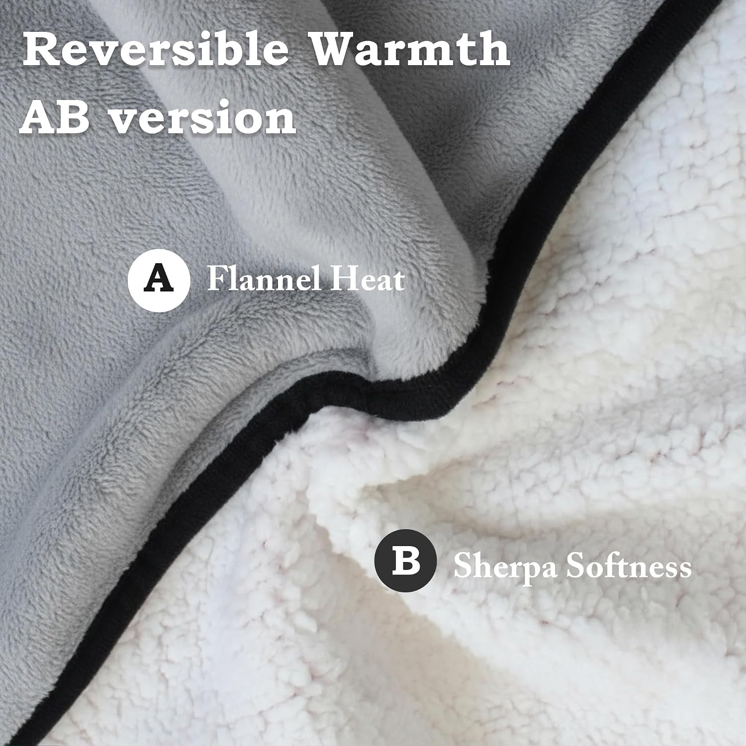 Wheelchair Lap Blanket for Seniors, 43" * 28" Soft Sherpa Lined Knee & Lap Cover, Warm Lightweight Throw with Snap Buttons, Cozy Comfort for Elderly & Caregivers, Dark Gray