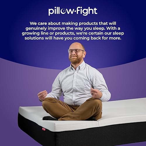 Miniatura 7 de TKO - Colchón de espuma viscoelástica premium con tecnología de enfriamiento Hypnoflow Sleep de Pillow-Fight mediana firme Queen