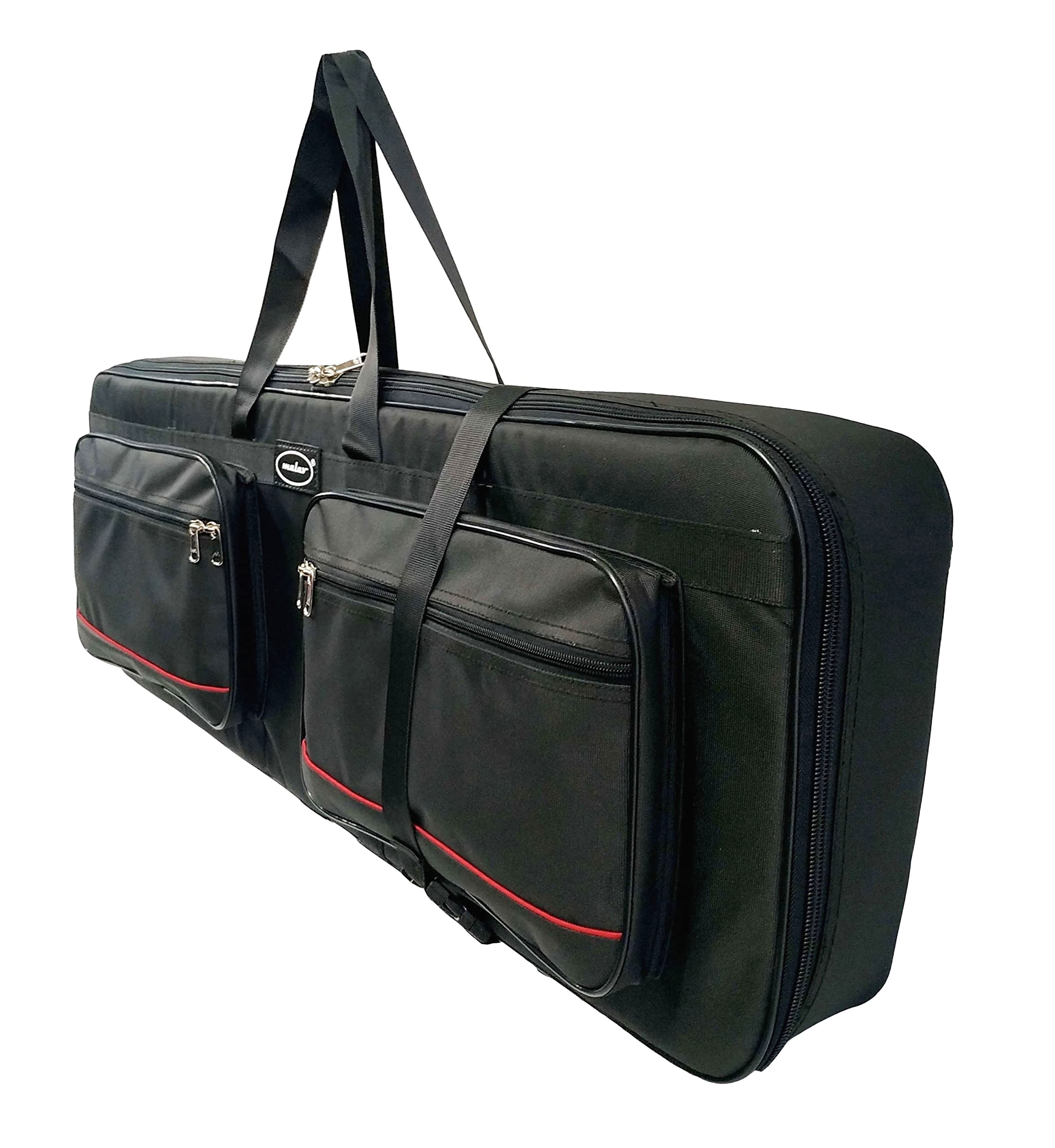 MALAV Novation LaunchKey 61 USB Midi Controller Keyboard Cover Bag with Back Shoulder Strap (Regular Padded (12MM Padded), MK4)-picture-14