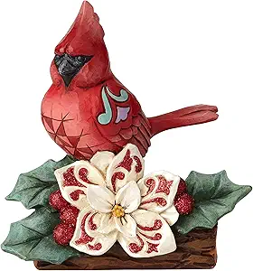 Enesco Jim Shore Heartwood Creek Winter Wonderland Cardinal Figurine, 5.51"