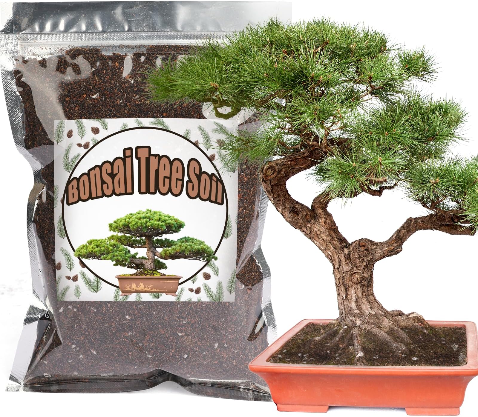 Bonsai Soil Mix - 1L Organic, Ready to Use for Small Bonsai Pots, Suitable for Seedlings, Repotting or Starter Kits