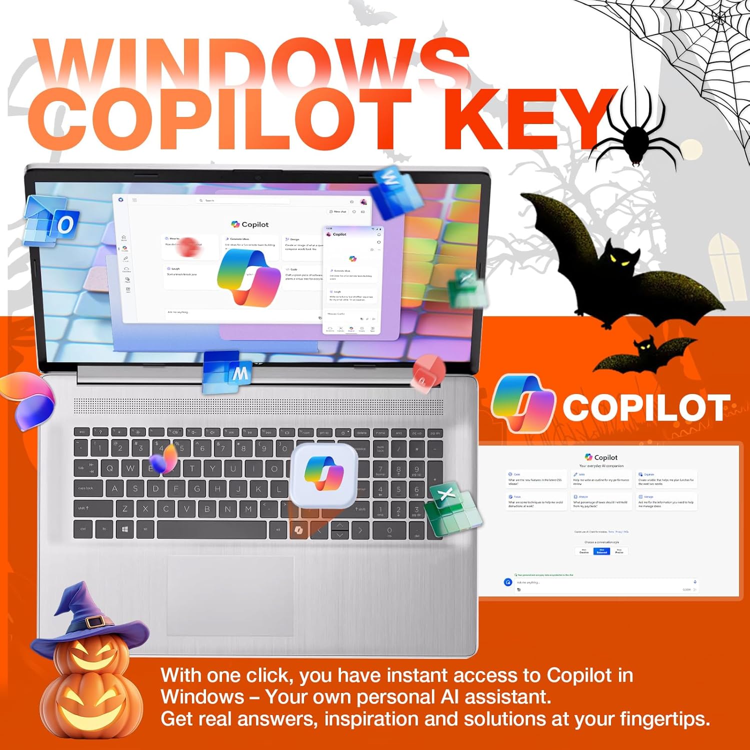 HP 17 inch laptops Touchscreen, AMD Ryzen 5 (Up to 4.3GHz), 17.3" HD+ Touch Screen, Copilot, WiFi 6, BT 5.4, Numeric KB, Wins 11 Pro, Patented KB Kit (32GB RAM, 1TB SSD) - Image 6