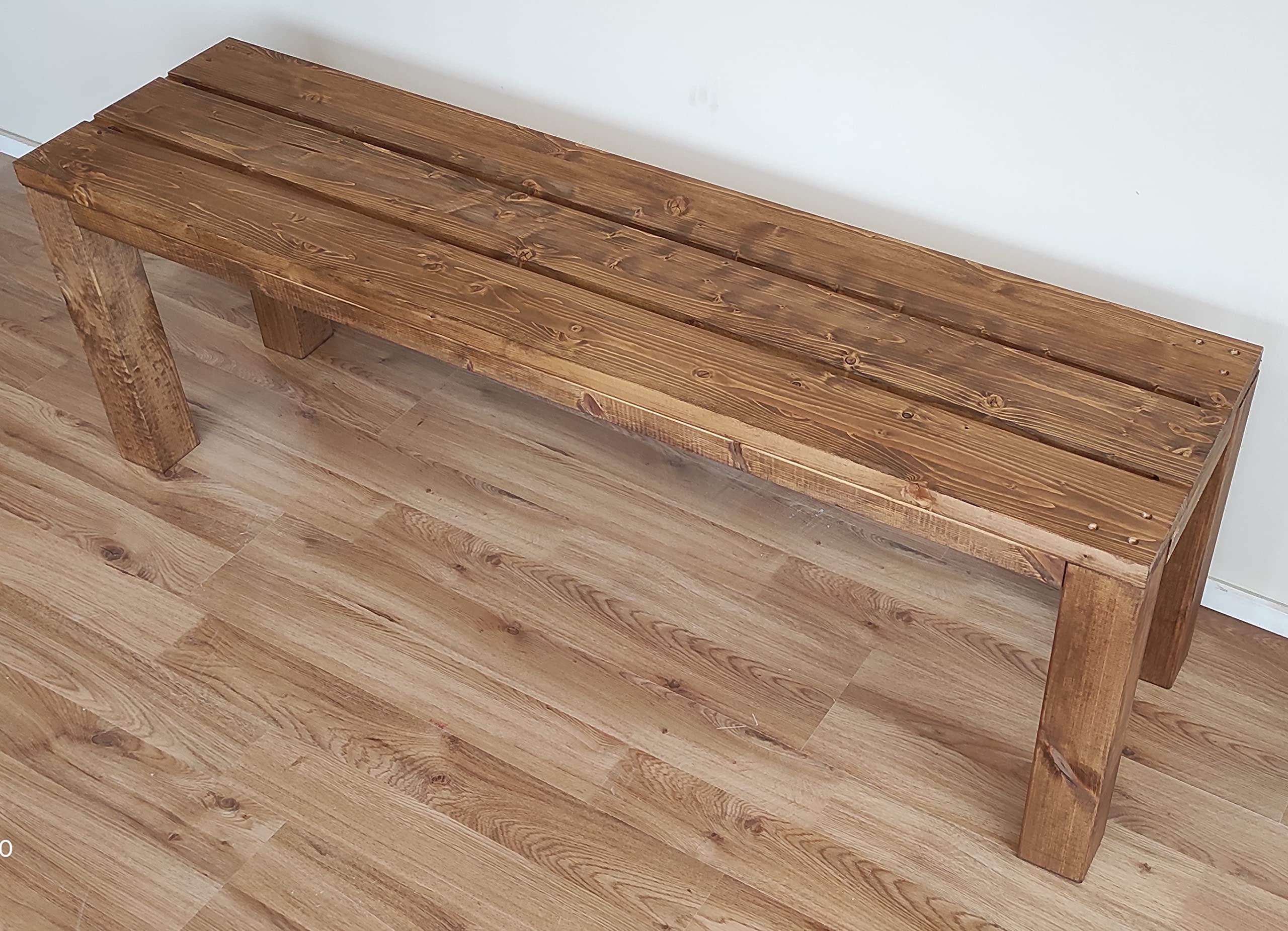 TOTAL WOOD 2012 Panca in Legno Abete, Stile Classico, Panchina per Interno ed Esterno, Varie Misure