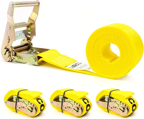 US Cargo Control Endless Ratchet Straps 2 Inch x 10 Foot (4-Pack), 4,400 LBS Bre