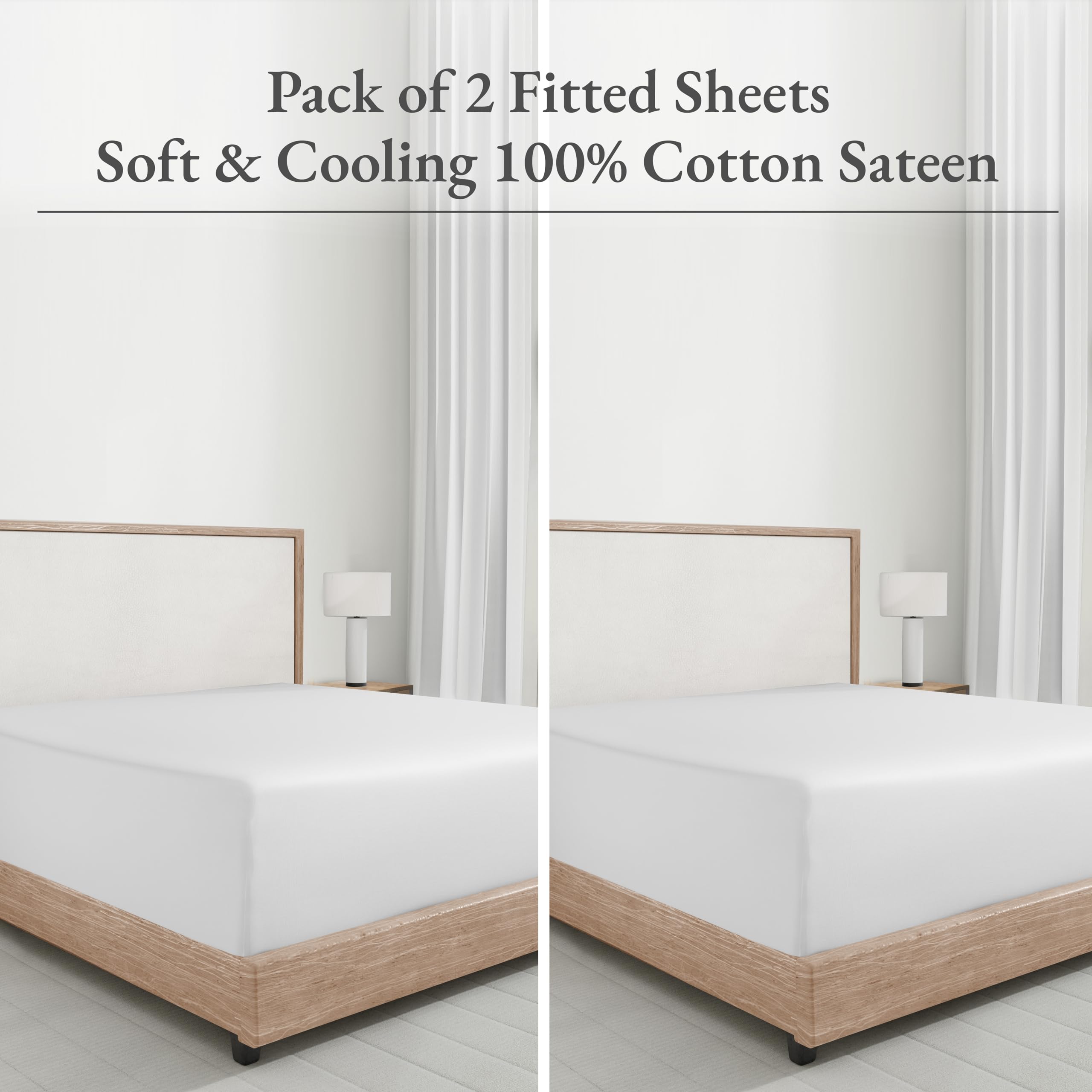 Twin Fitted Sheet 2pack