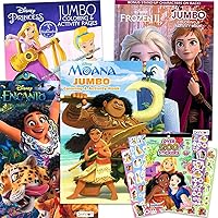 Vista 6 de Disney Princess Libro de Colorear Juego de Actividades para Niños con Princesas Disney, Encanto, Moana y Frozen