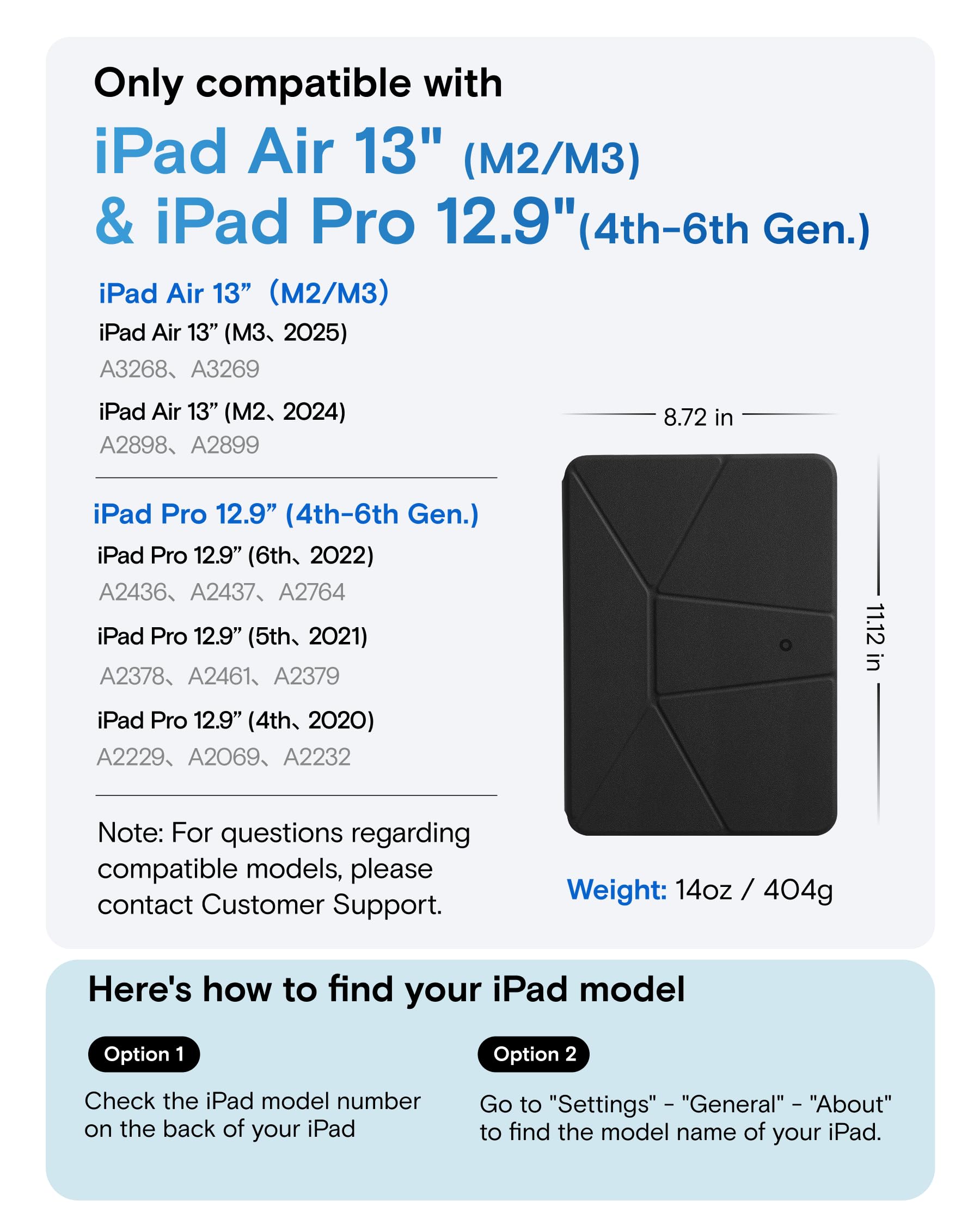 Amazon.com: MOFT Dynamic Folio Case for iPad Air 13 Inch M3