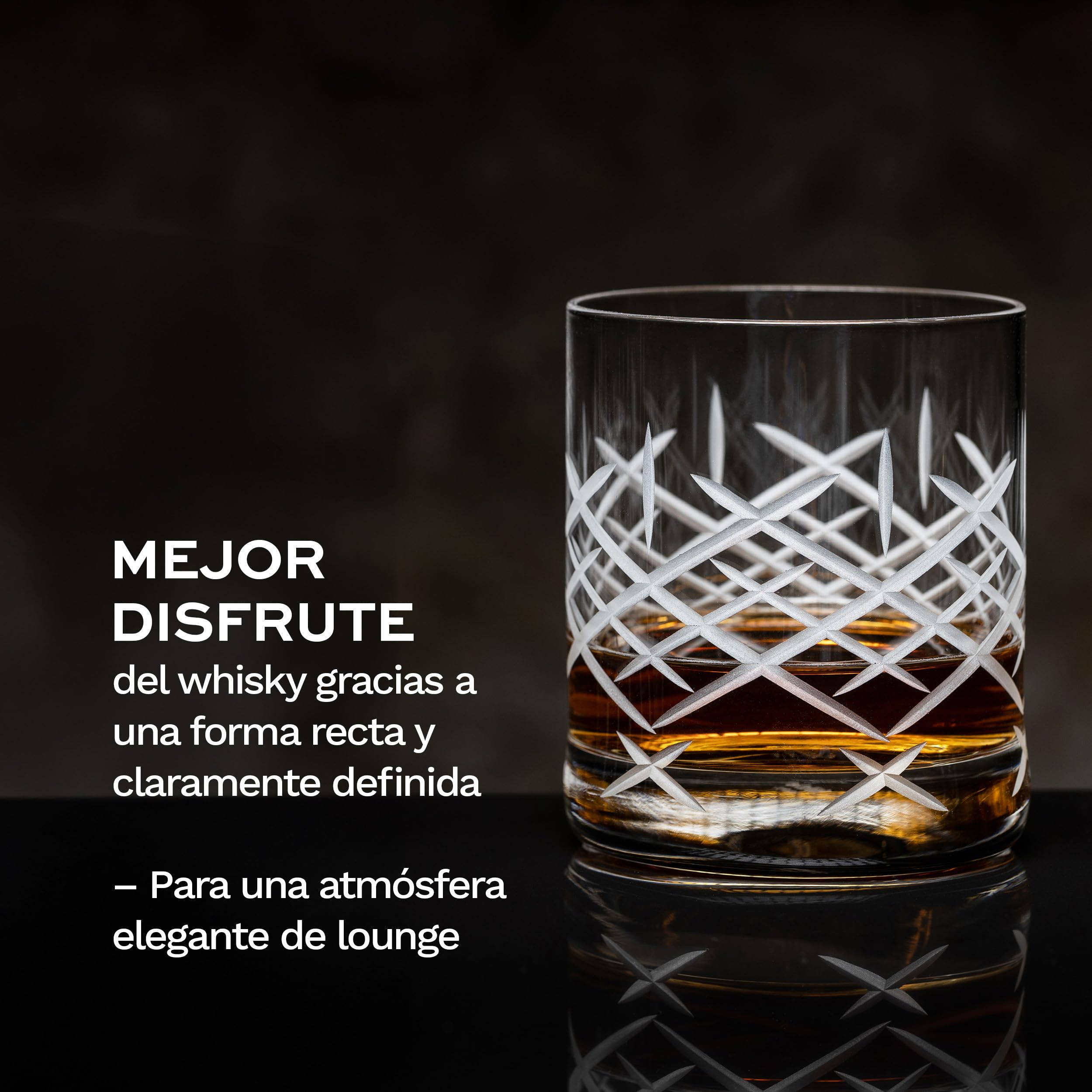 Stölzle Lausitz Vasos de Whisky Set 6x 320 ml New York Bar Club – Vasos de cristal sin plomo elegantes y resistentes – Apto para lavavajillas y golpes – Fabricado en Alemania