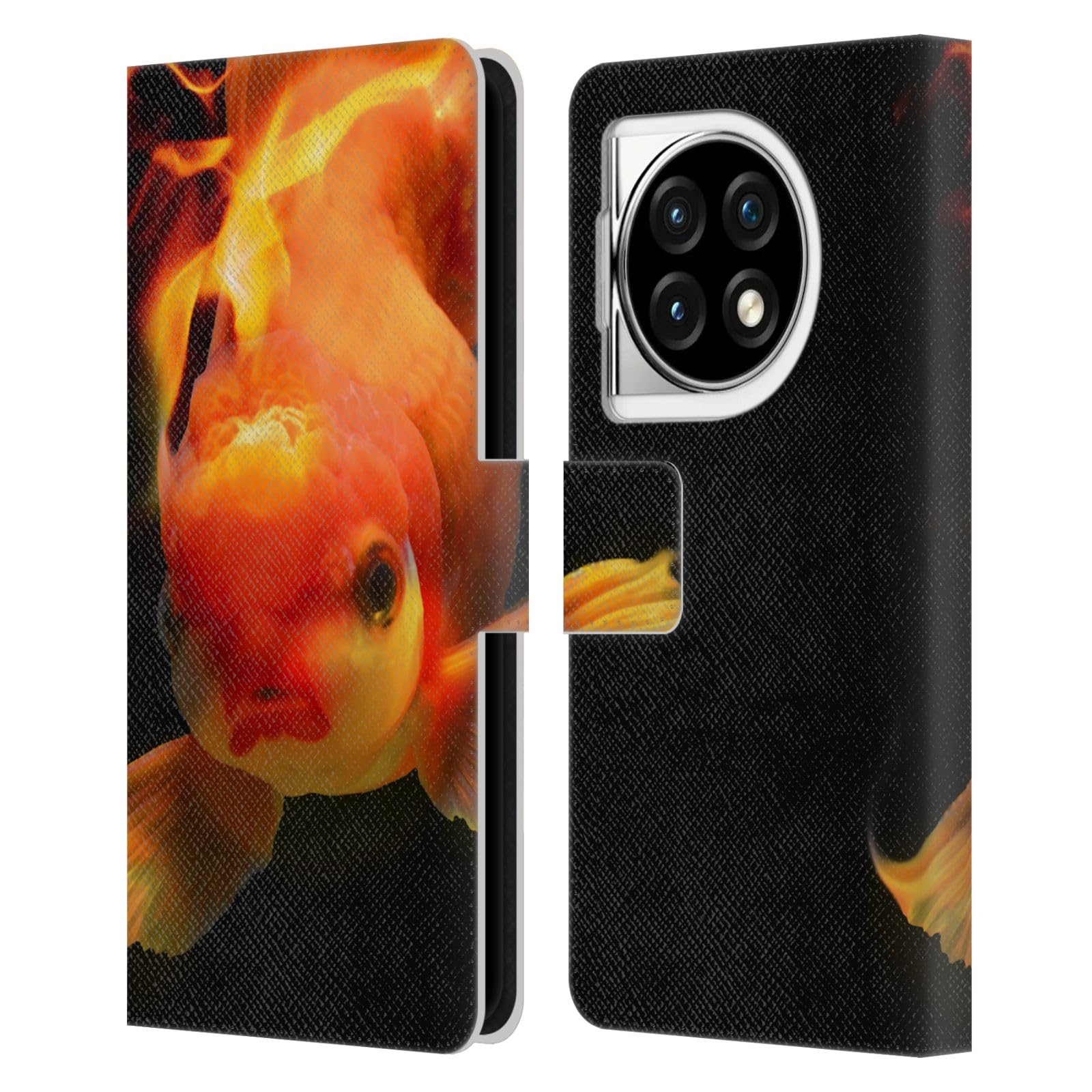 Head Case DesignsOfficially Licensed Dave Loblaw Firefish Underwater Leather Book Wallet Case Cover Compatible with OnePlus Ace 3 5G