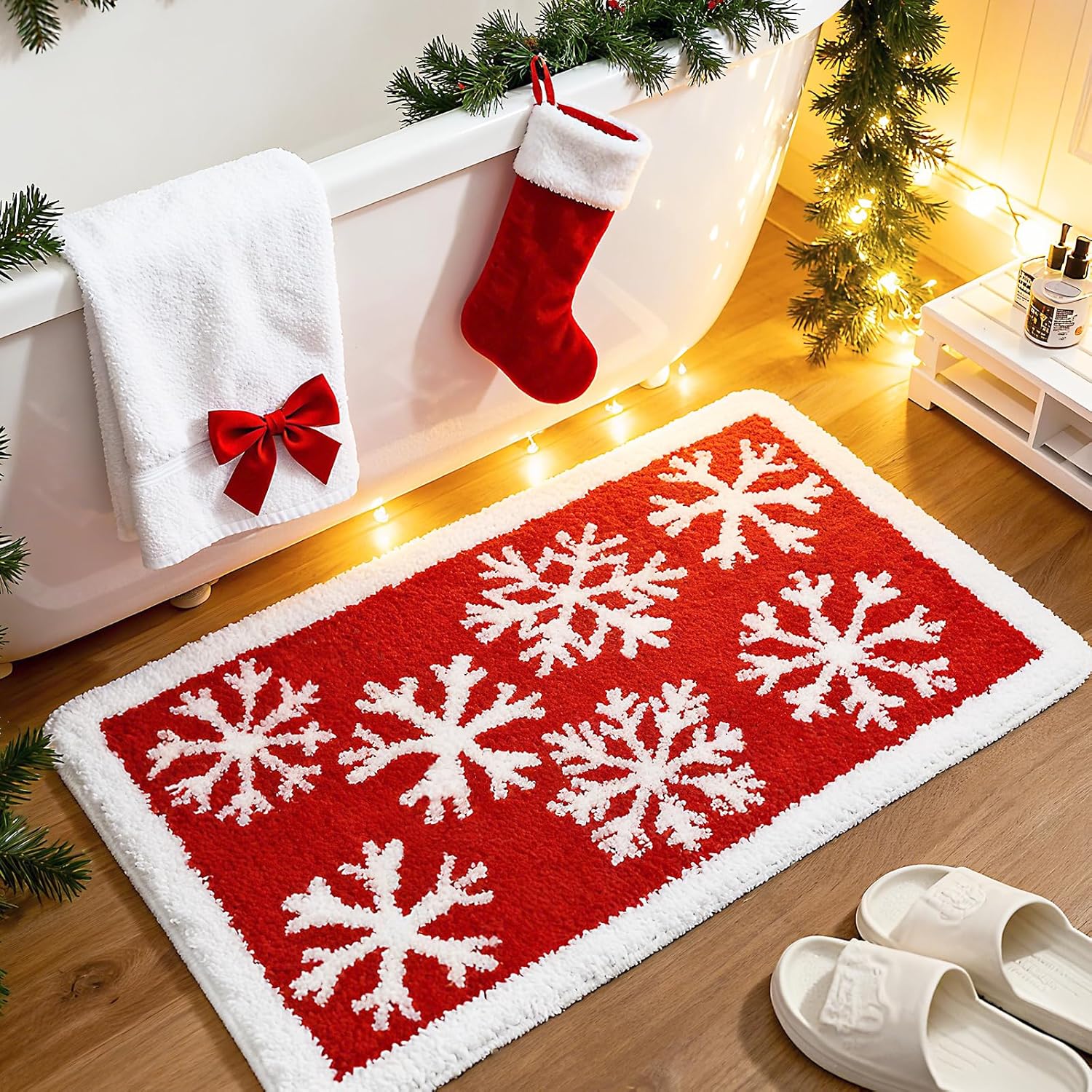 Tinideya Halloween Bathroom Rug Ghost Bath Mat Spooky Boo Bath Mat for Halloween Bathroom Decor 20x32 Inch Non Slip Washable Soft Black White Gothic Rug for Indoor Living Room Bedroom Decor