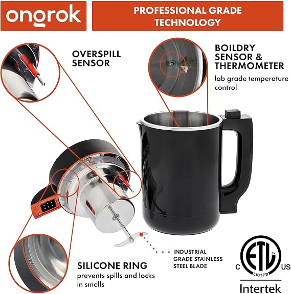 ONGROK Butter Maker & Oil Infuser Machine - Sleek Butter Machine with Simple Functionality, Electric Tincture Machine Kit for Edible Herbal Oil with all Accessories (Large)