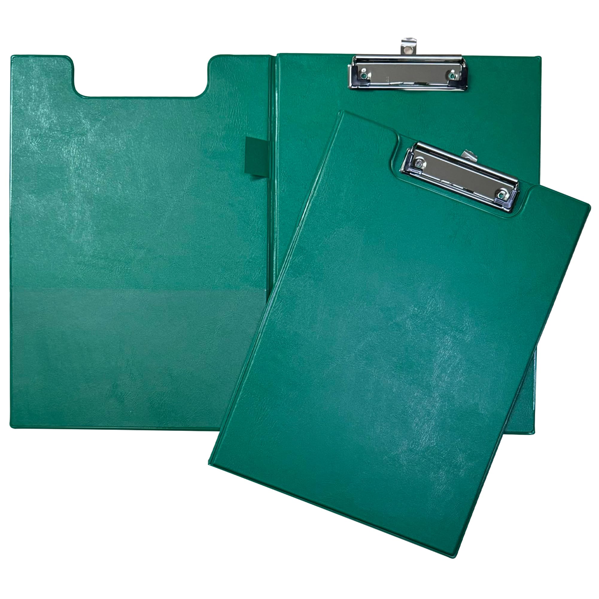 Janrax Green Foldover Clipboard – A4 Folding Clipboard with Front Cover, Inside Pocket & Hanging Hook