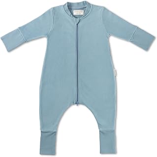 Hofbrucker® Premium Baby Schlafsack Super Weich & Atmungsaktiv mit Füßen aus 100% Bio Baumwollfleece 2 TOG - Ganzjahres Babyschlafsack - verschiedene Größen & Farben