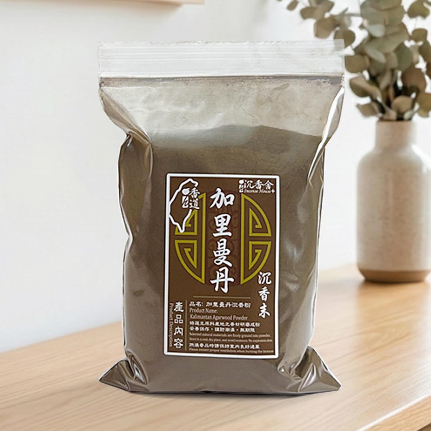 I H INCENSE HOUSE+ KA300 Kalimantan Agarwood Incense Powder 300g – Natural Wood Powder for Rituals, Prayer, Meditation & Daily Use (1)