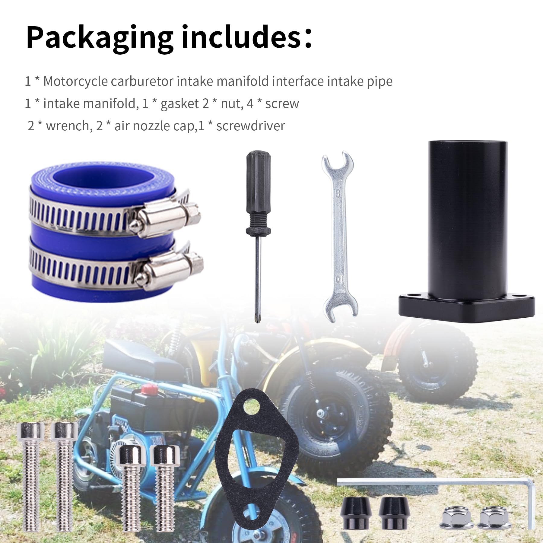 【新品】 M.U PIPING JOG TOP BK Amazon.com: CIOM Universal Intake Pipe Manifold (BLACK) and