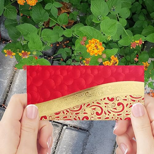 Miniatura 3 de PARTH IMPEX Shagun - Sobres de regalo (paquete de 10) diseños de colores surtidos para dinero, paquete elegante para Navidad, Diwali, Pascua,