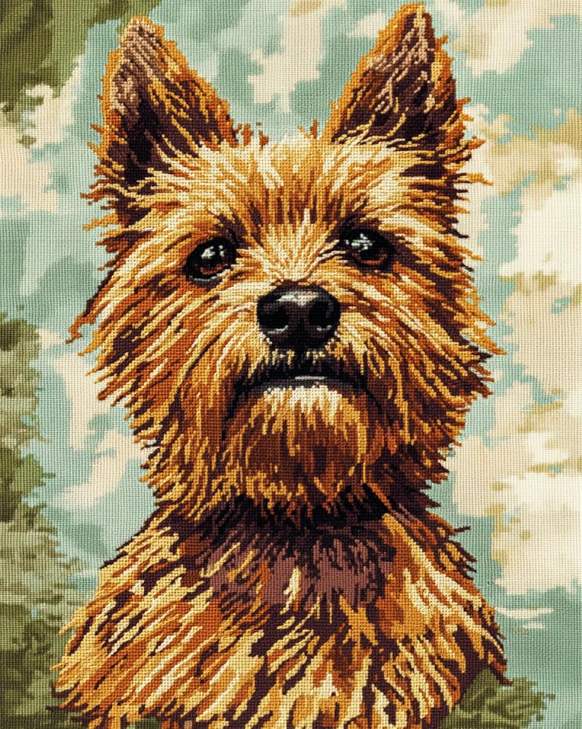 Kit Point De Croix Compté Border Collie Facile pour Débutants Adultes Et Enfants Kit Point De Croix 11Ct (Toile Préimprimée) 40X50Cm Kit Point De Croix Compté Border Collie Facile pour Débutants Adultes Et Enfants Kit Point De Croix 11Ct (Toile Préimprimée) 40X50Cm