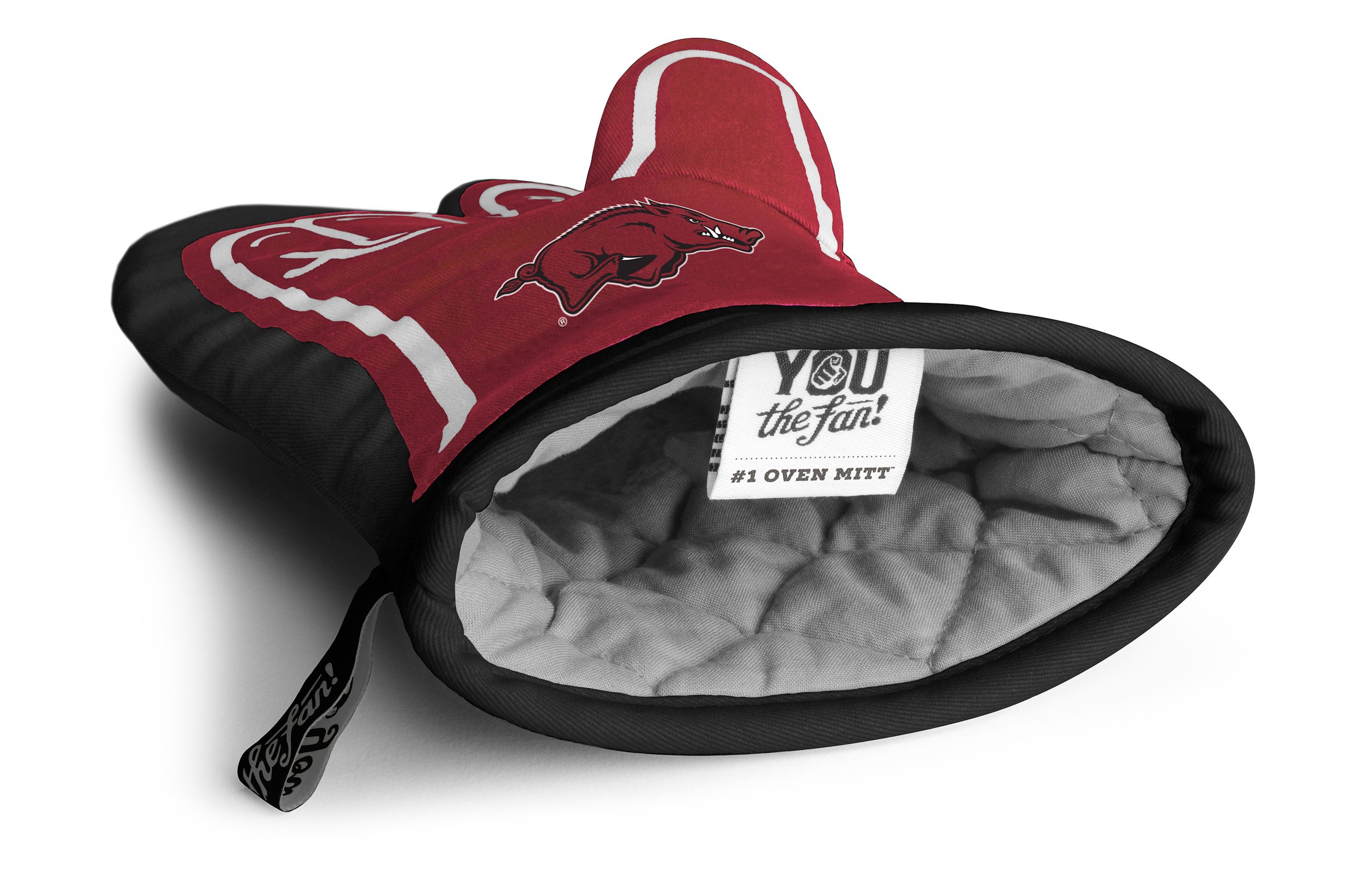 YouTheFan NCAA Arkansas Razorbacks #1 Oven Mitt, Team Color, 13.25" x 6.5" - Image 3
