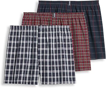 Jockey Classic Full Cut 5" Boxer- 3 Pack - 100% Cotton Underwear for Men
