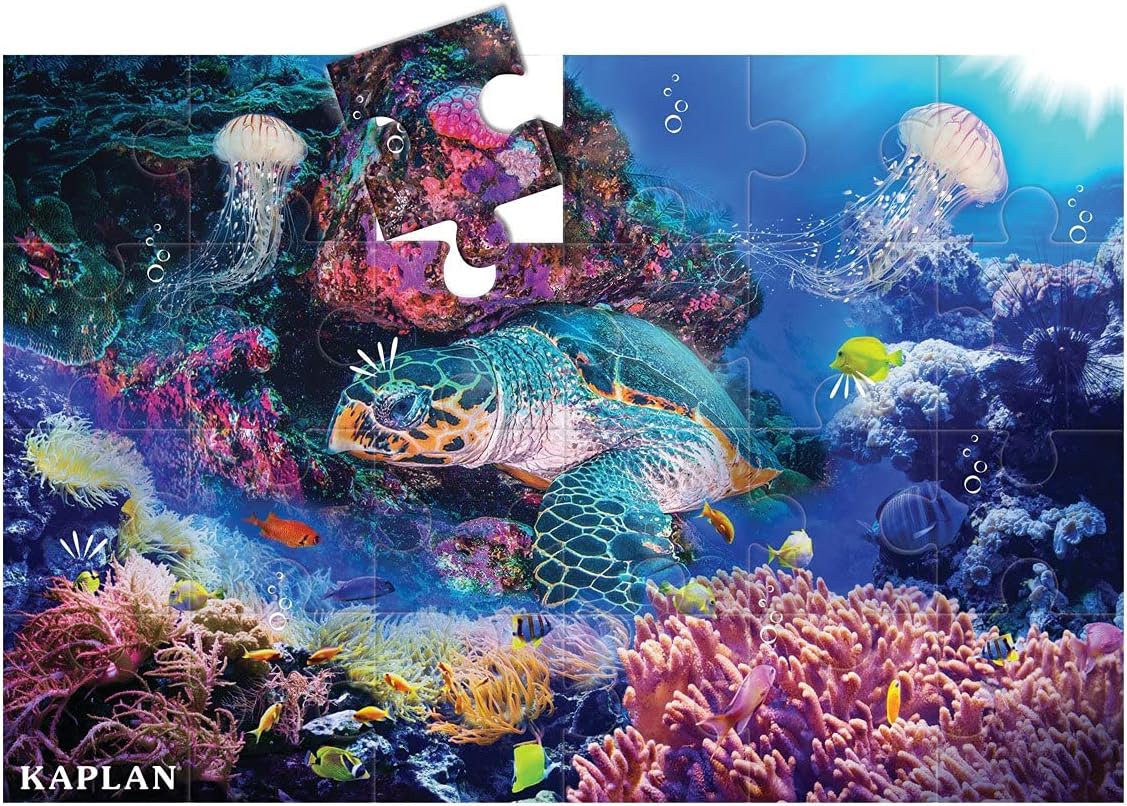 Kaplan Early Learning Sea Life Floor Puzzle | Jigsaw Puzzle for Toddlers, Kids | 24 Pieces