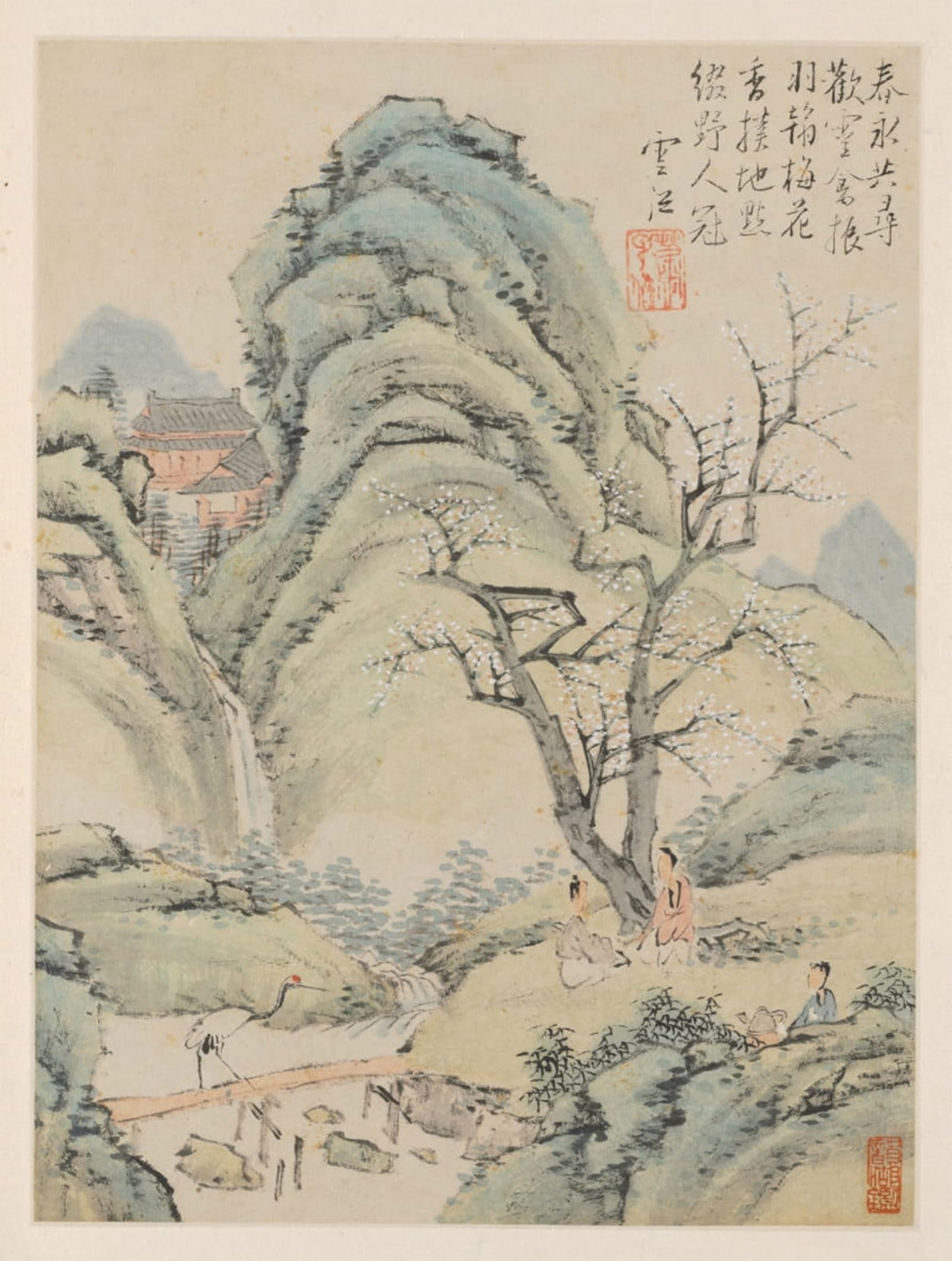 Feuille de paysages saisonniers Poster Impression Premium - 5