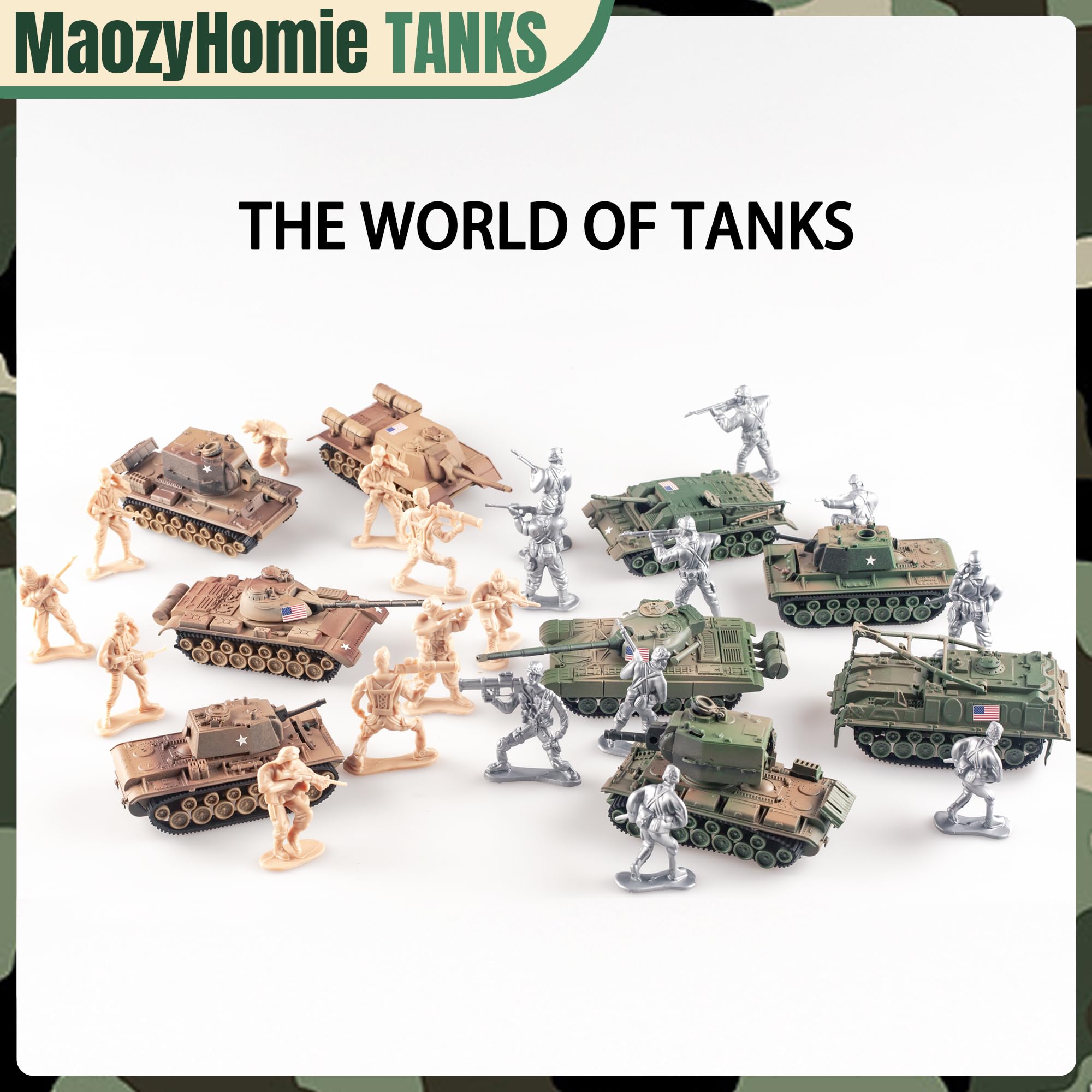 【vacation】1/72 戦車　6台セット Amazon.co.jp: 1/144 DIY 組み立て 4D 戦車モデルグッズ