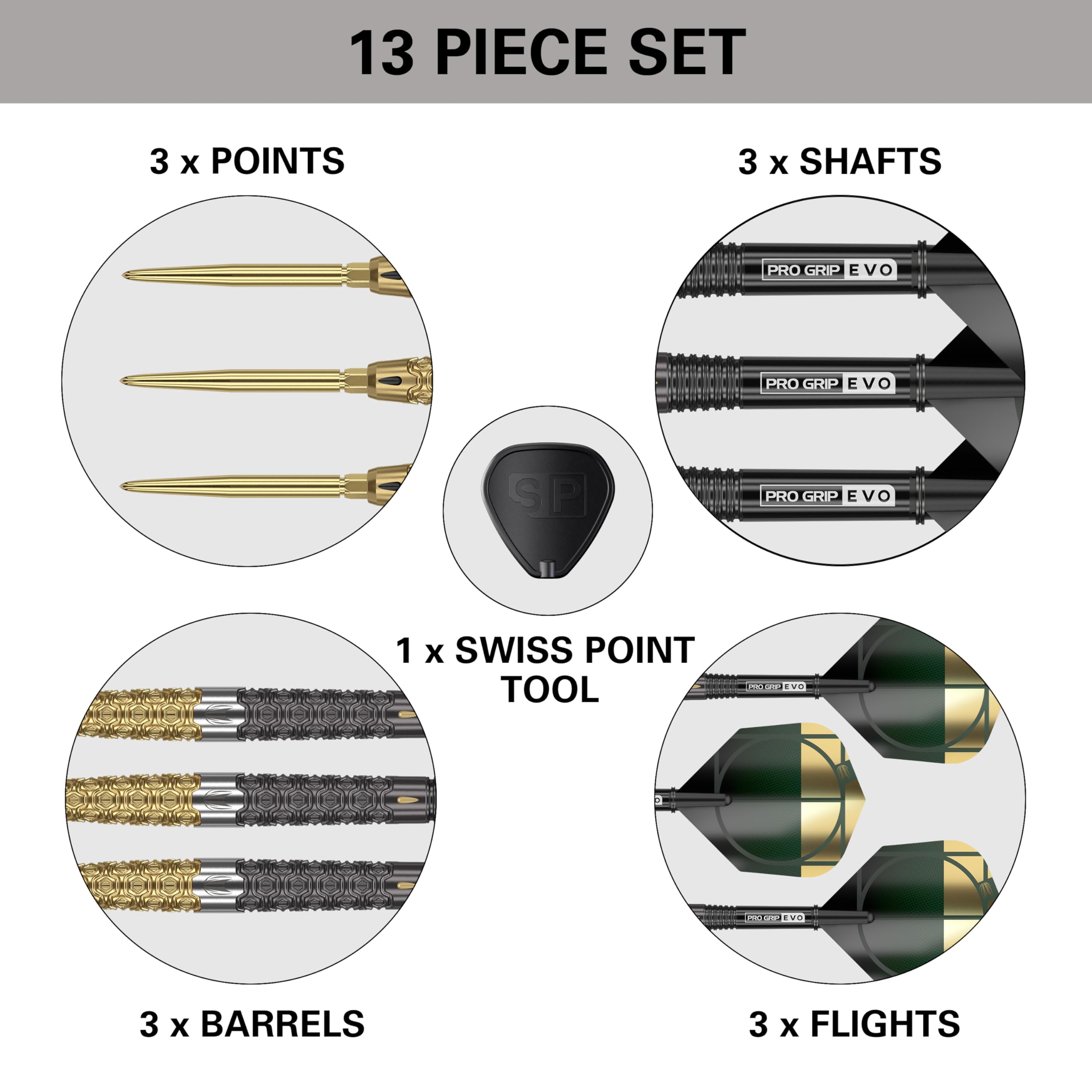 TARGET Darts Cult Envy 90% Wolfram Swiss Point Steel Tip Zestaw rzutek